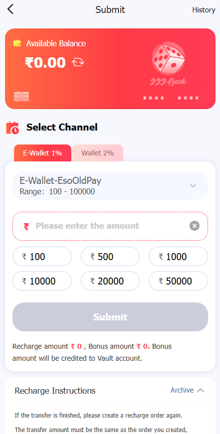 Raja Luck Deposit